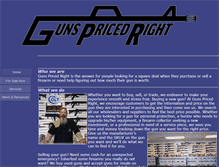 Tablet Screenshot of gunspricedright.com